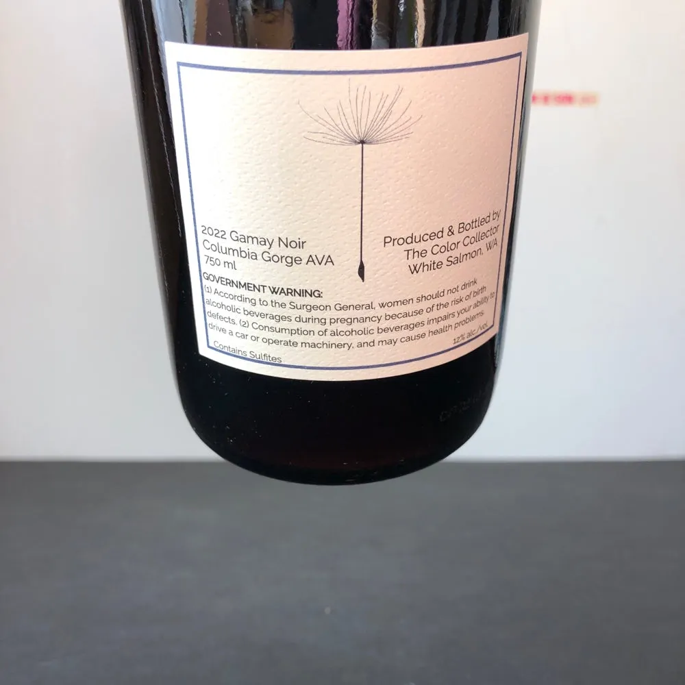2022 The Color Collector Gamay Noir, Columbia Gorge, Washington