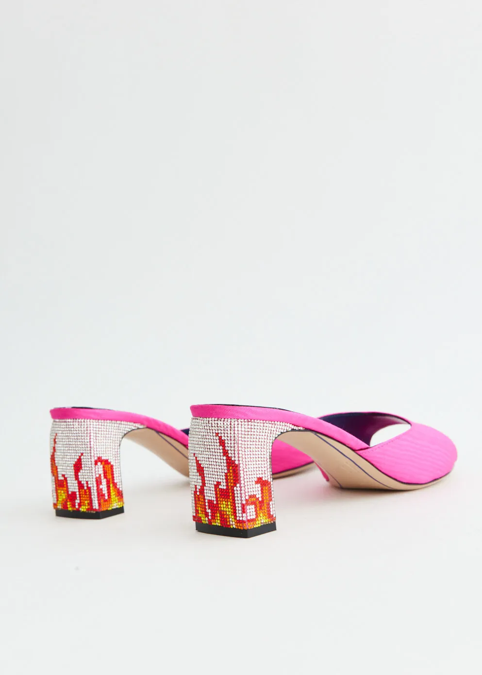 Ade Grosgrain Moire Mules