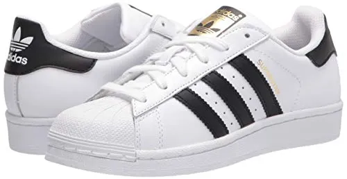 adidas Originals Superstar Sneaker, Core White/Black/White, 6.5 US Unisex Little Kid