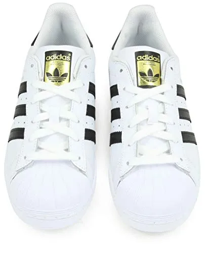 adidas Originals Superstar Sneaker, Core White/Black/White, 6.5 US Unisex Little Kid