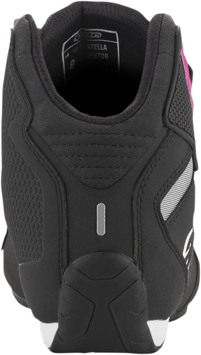 ALPINESTARS Women's Sektor Shoes - Black/Pink - US 9 251571910399