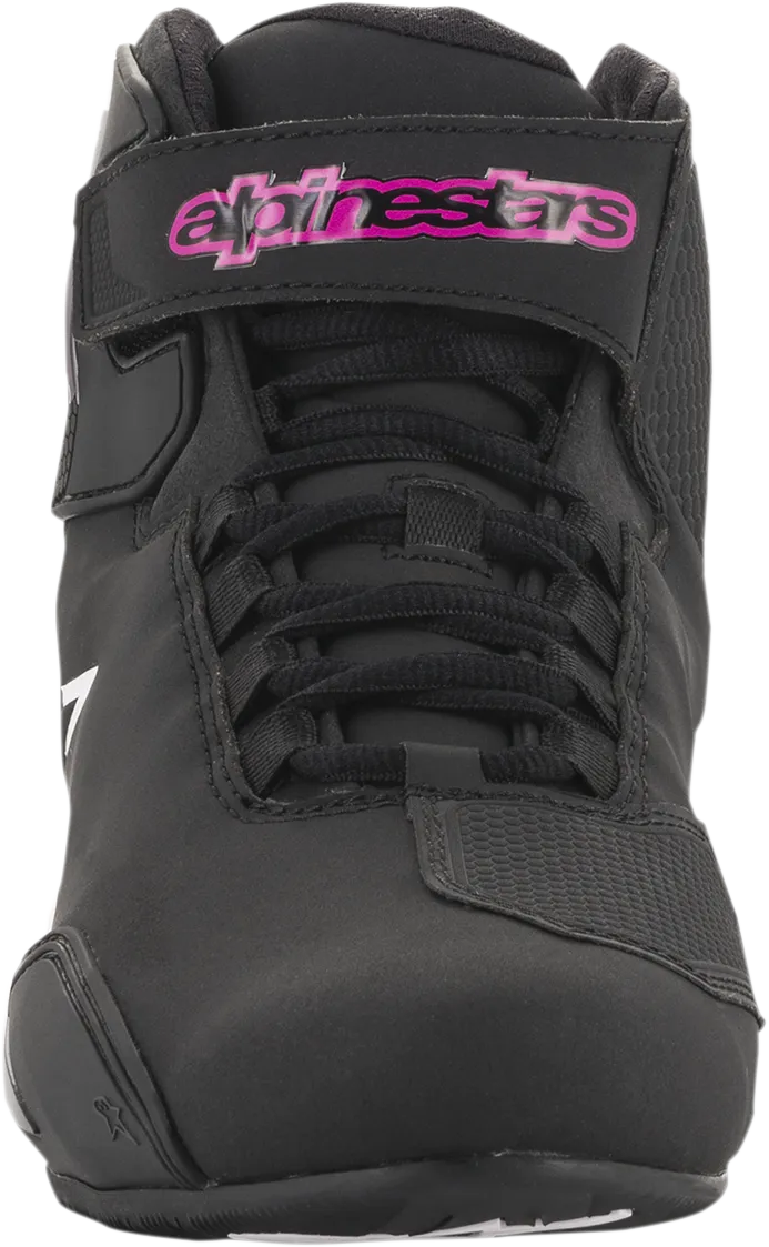 ALPINESTARS Women's Sektor Shoes - Black/Pink - US 9 251571910399