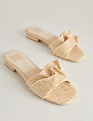 Alumni Raffia Sandals, Natural