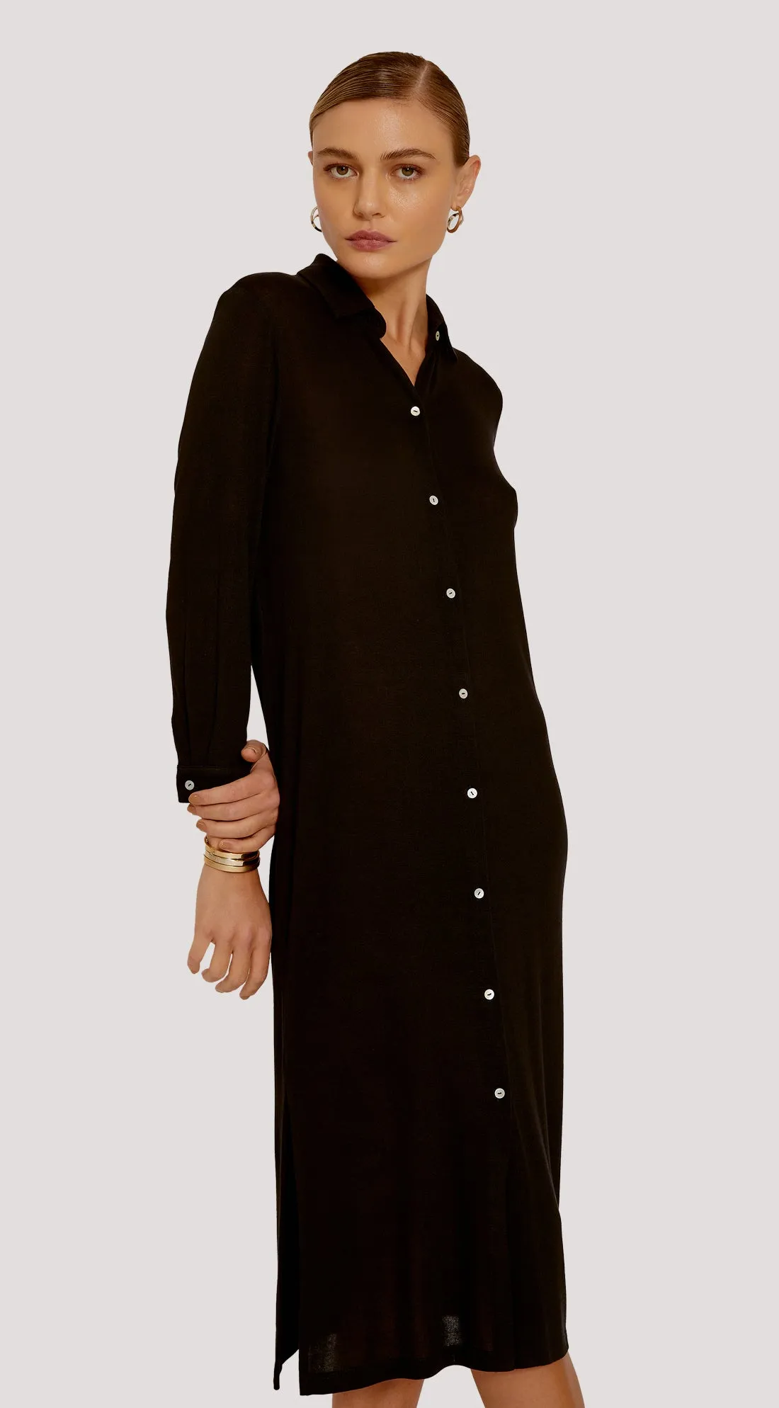 BELTED SHIRT DRESS
