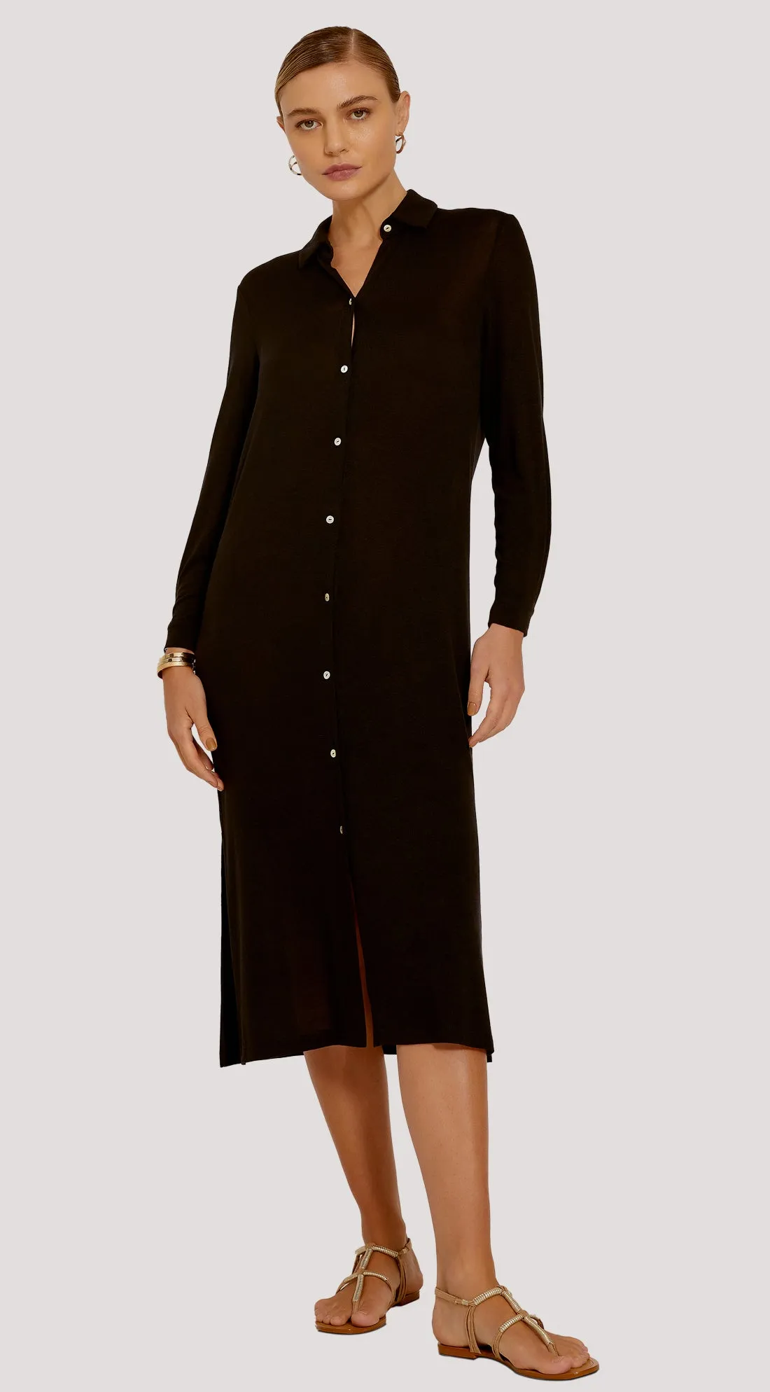 BELTED SHIRT DRESS
