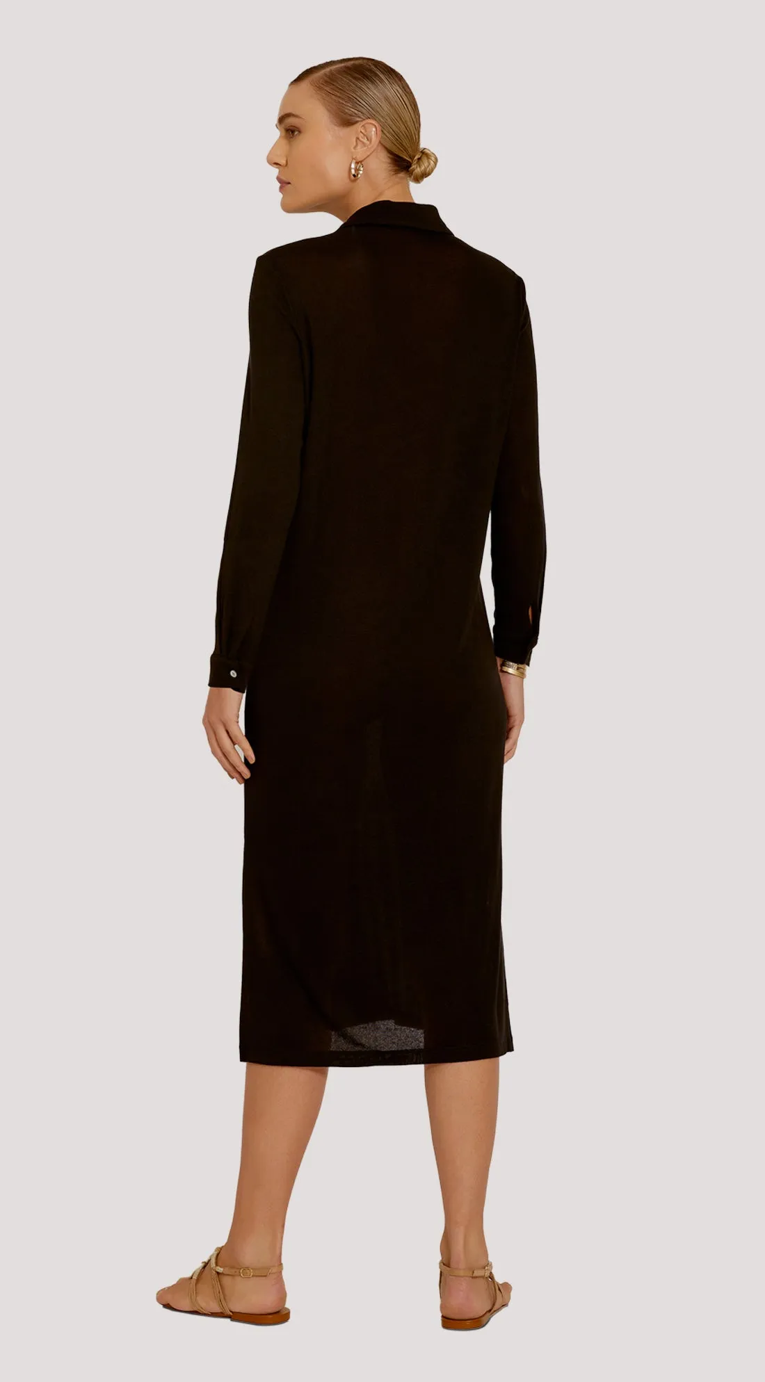 BELTED SHIRT DRESS
