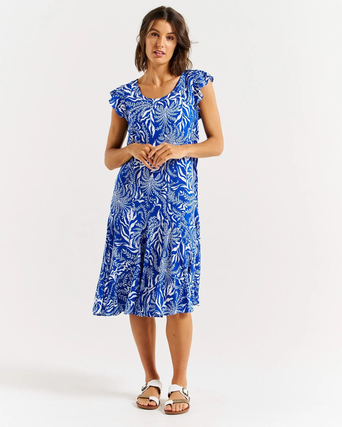 Betty Basics Hannah Dress Havana Print