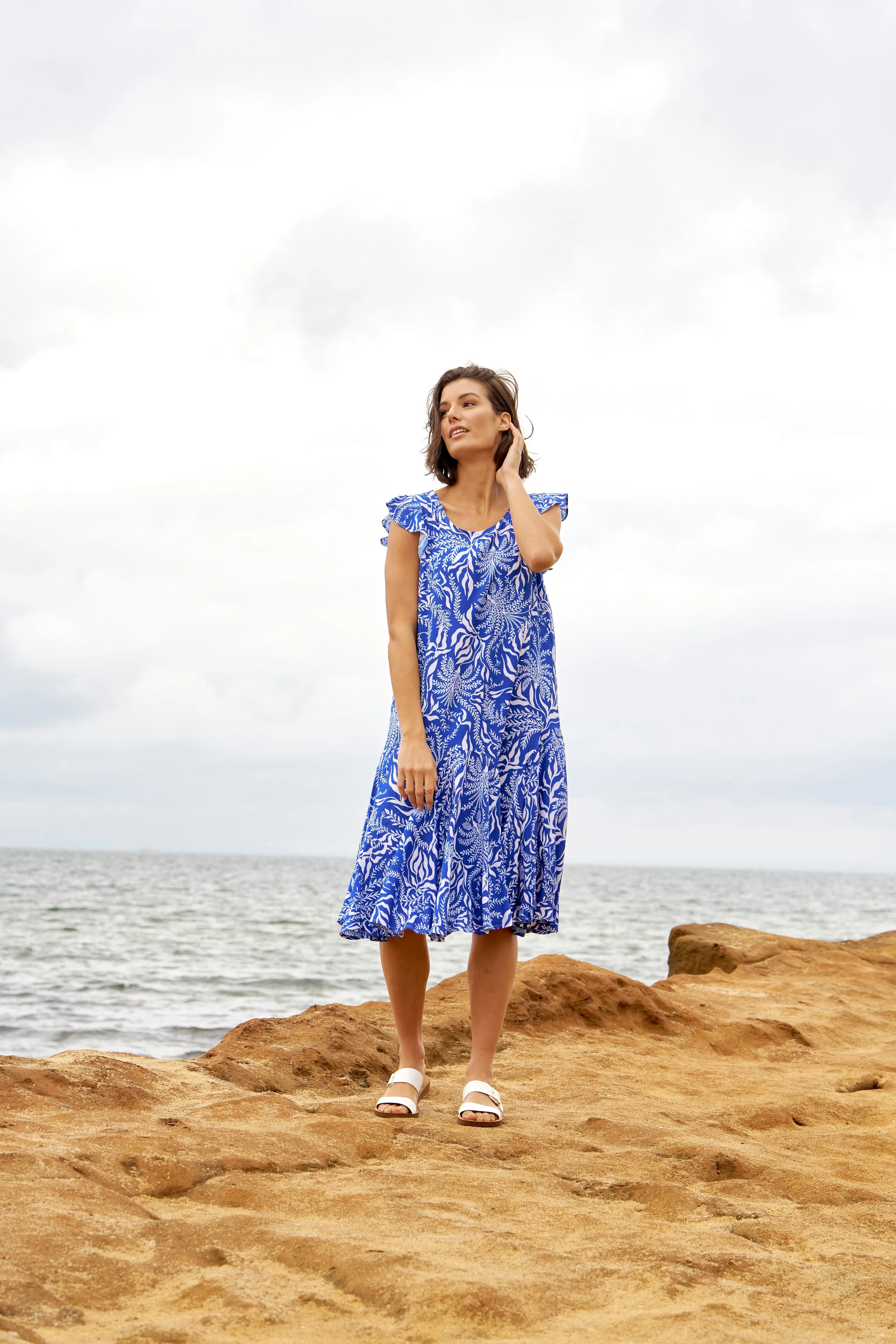 Betty Basics Hannah Dress Havana Print