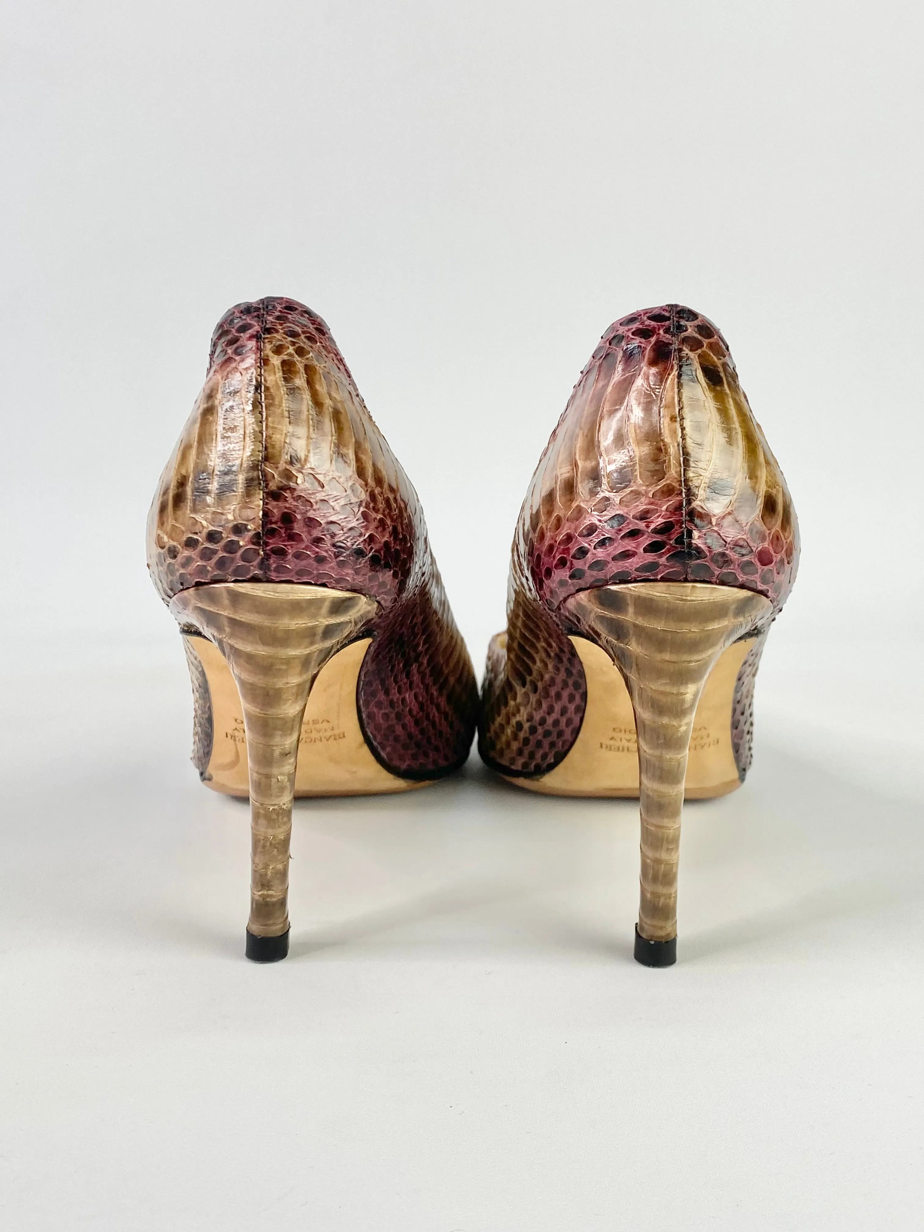 Bianca Buccheri Snakeskin Pumps - EU37