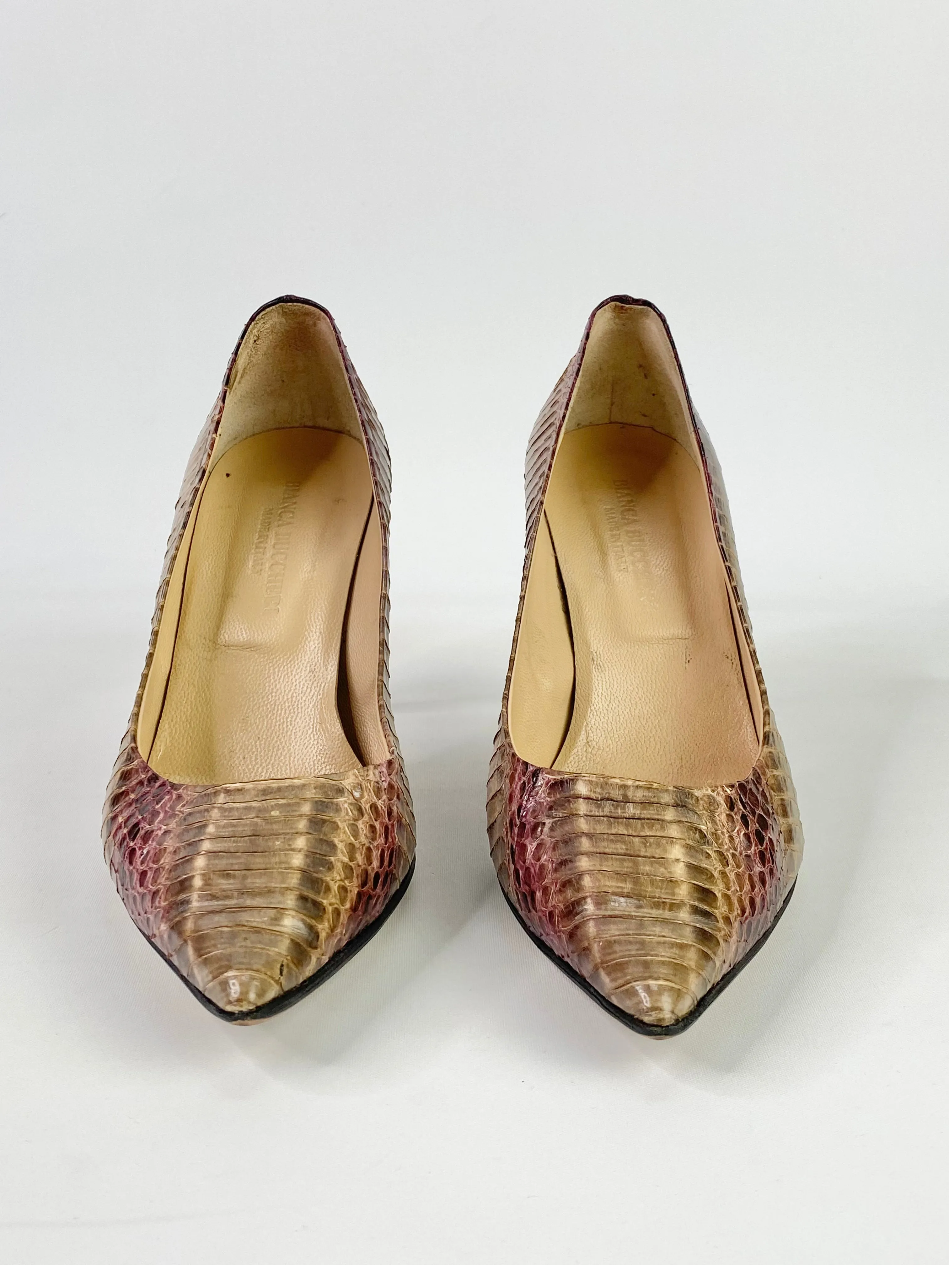 Bianca Buccheri Snakeskin Pumps - EU37