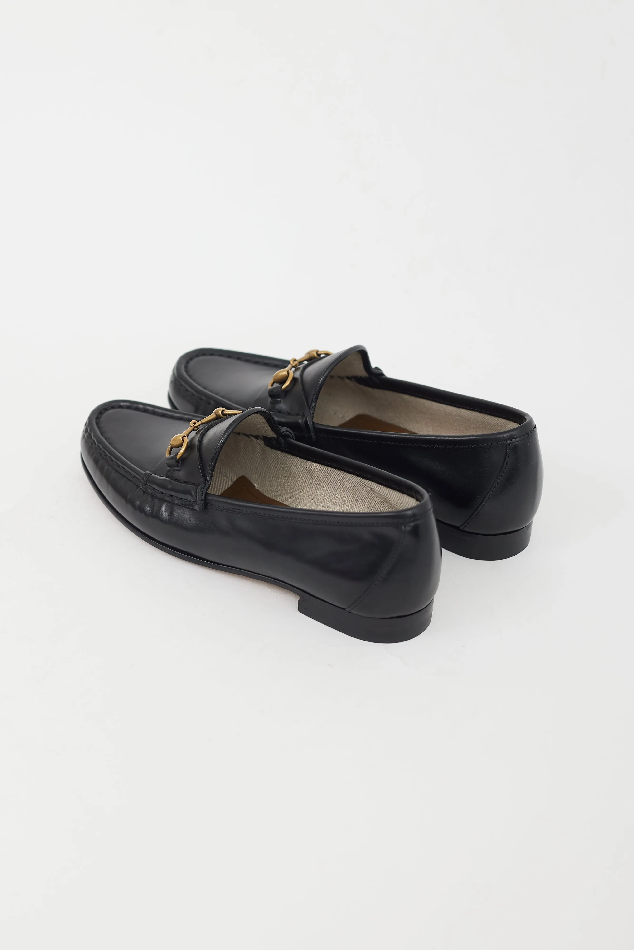 Black Leather 1953 Loafer