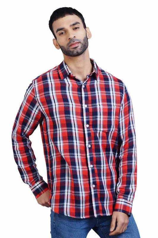 Blue check shirt