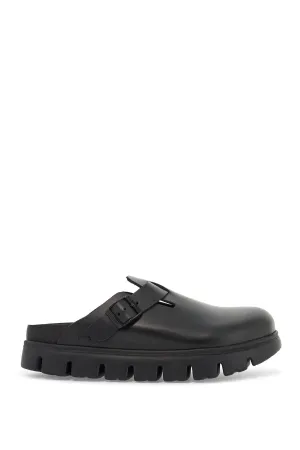 Boston Chunky Leather Clogs