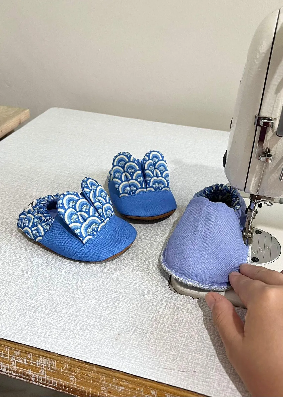 Bouncy Blue Bunny Mini Shoes