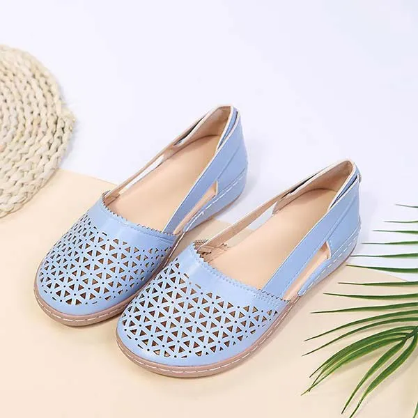 Breathable Wide Toe Flower Sandals