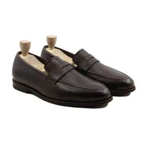 Bruin - Men's Dark Brown  Pebble Grain Loafer