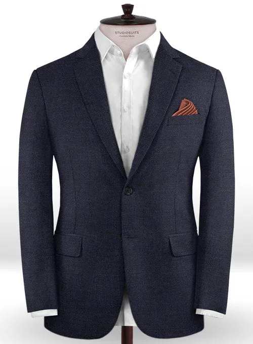 Caccioppoli Dapper Dandy Pabio Dark Blue Wool Jacket