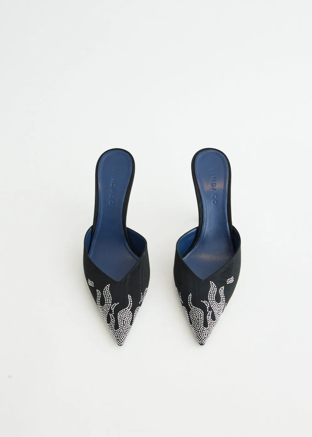 Carmen Grosgrain Moire Mules