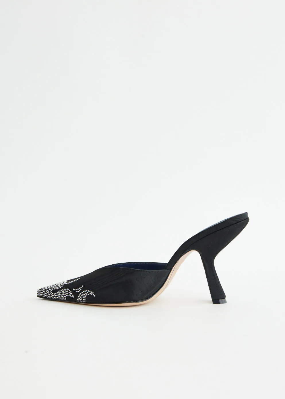 Carmen Grosgrain Moire Mules