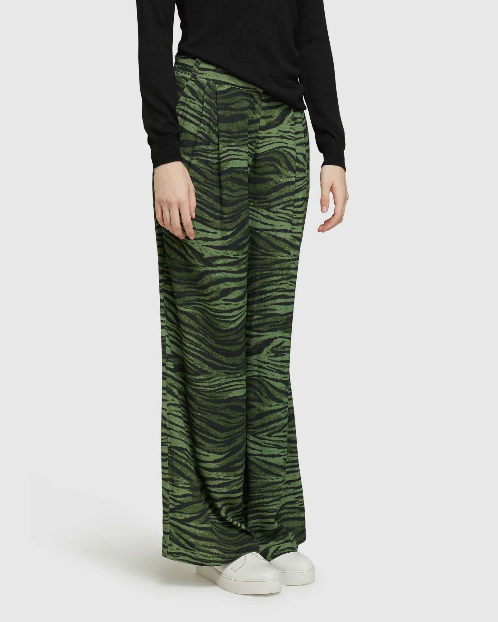 Chantal Animal Print Wide Leg Pants