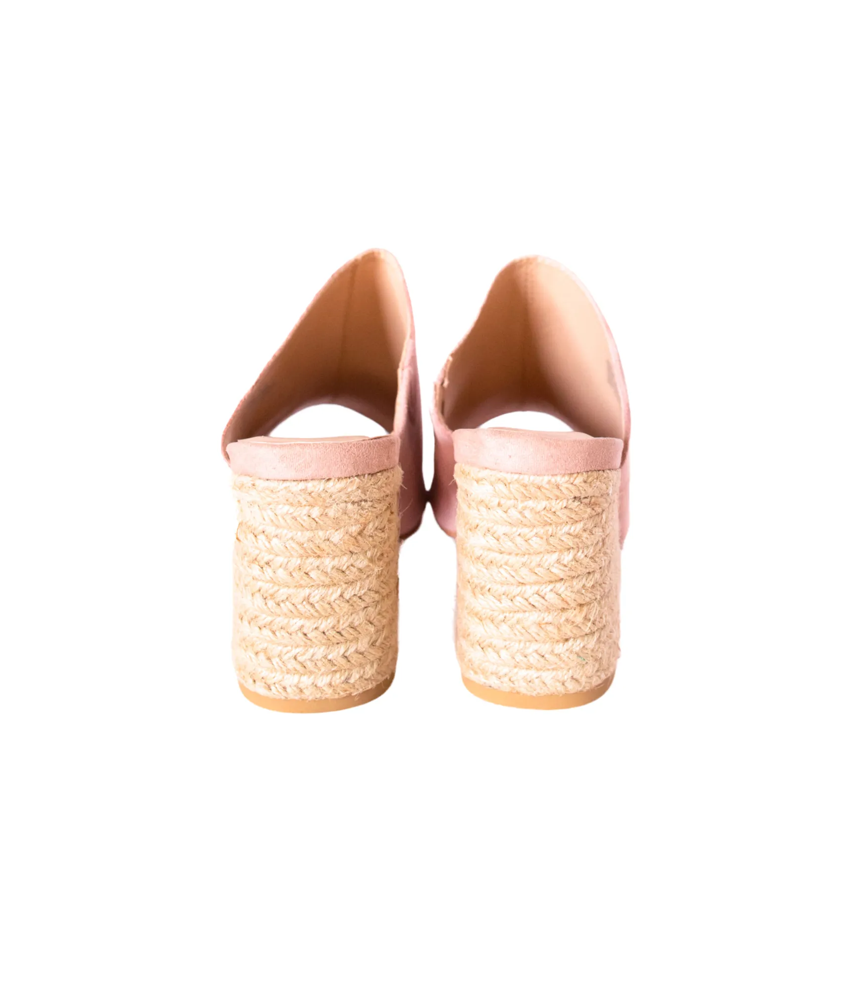 Chic Blush Suede High-Heeled Sandals