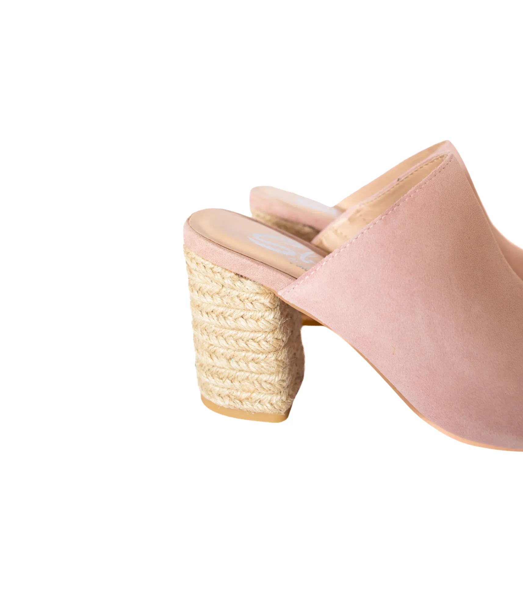 Chic Blush Suede High-Heeled Sandals