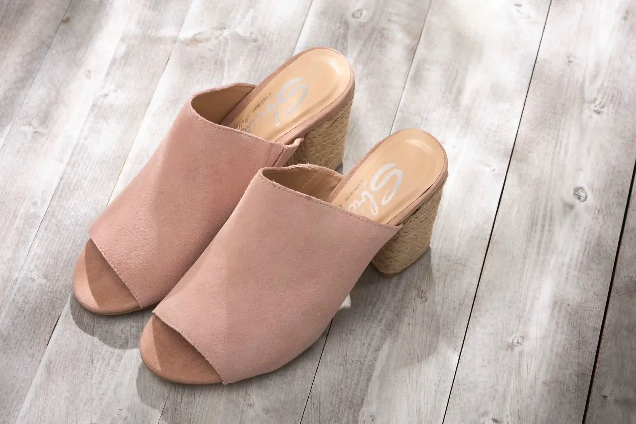 Chic Blush Suede High-Heeled Sandals