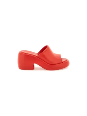 Chunky Heel Platform Mules