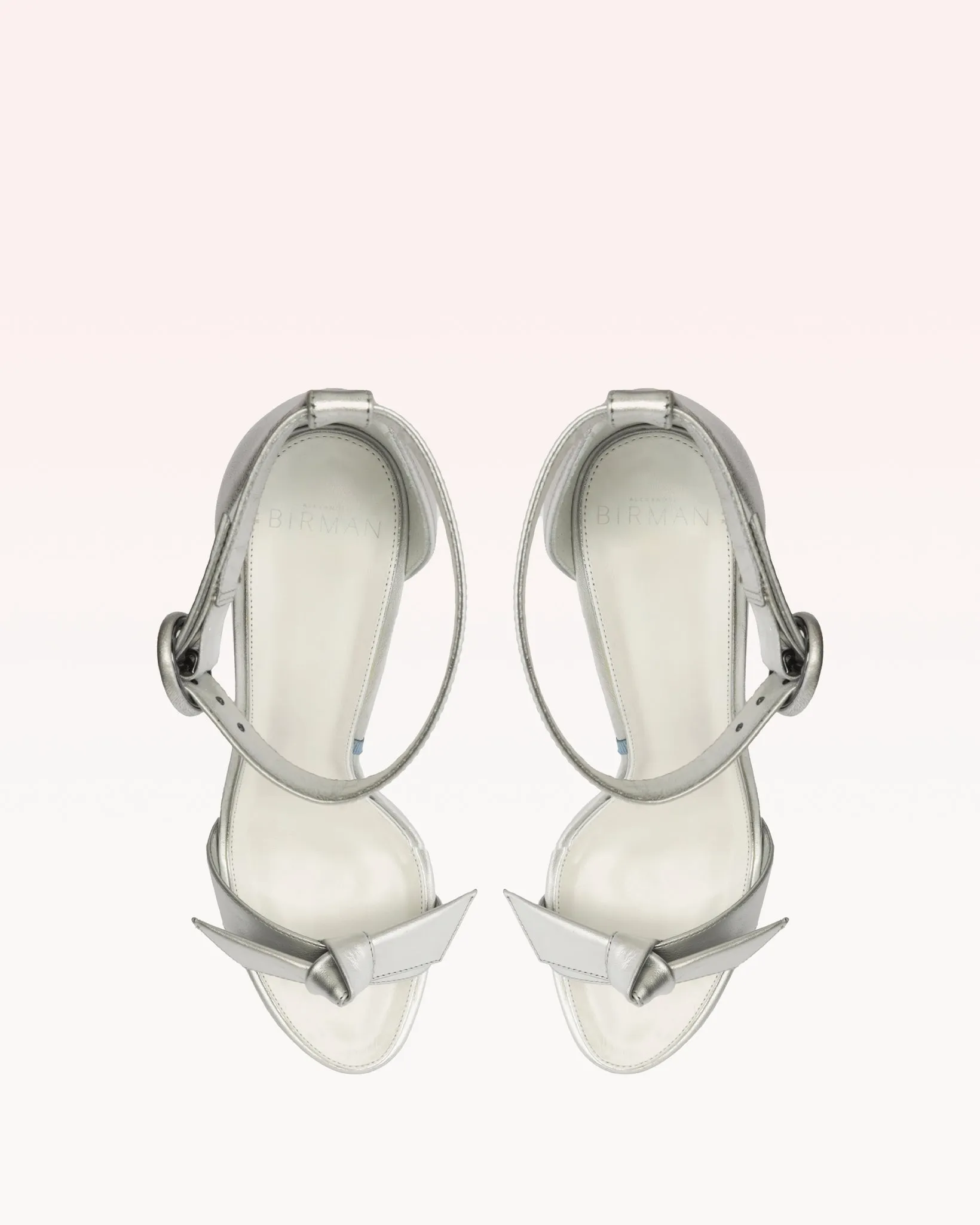 Clarita Platform Bridal 120 Metallic Silver Pearl