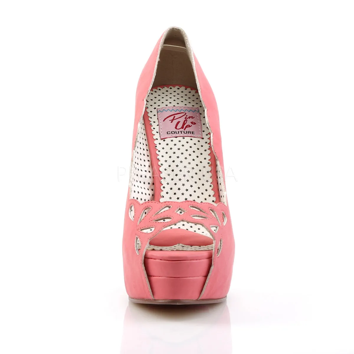 Coral Peep Toe Platforms Bella-30