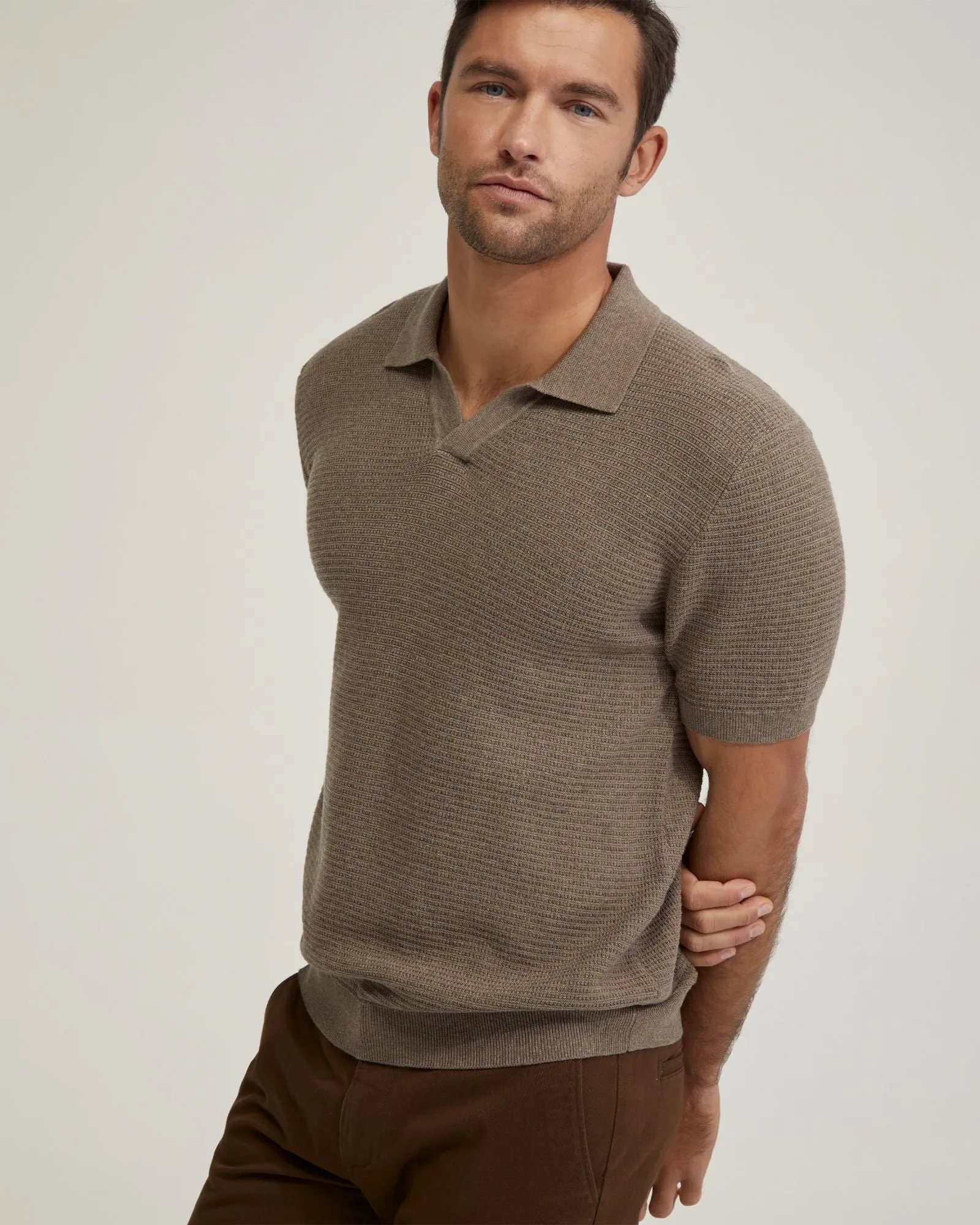 Corbin Cotton Knitted Polo