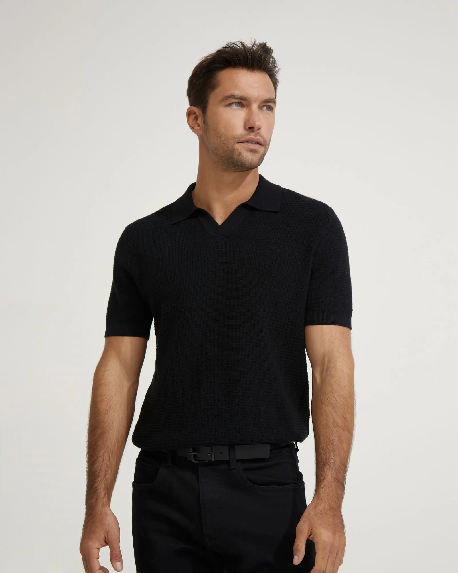 Corbin Cotton Knitted Polo