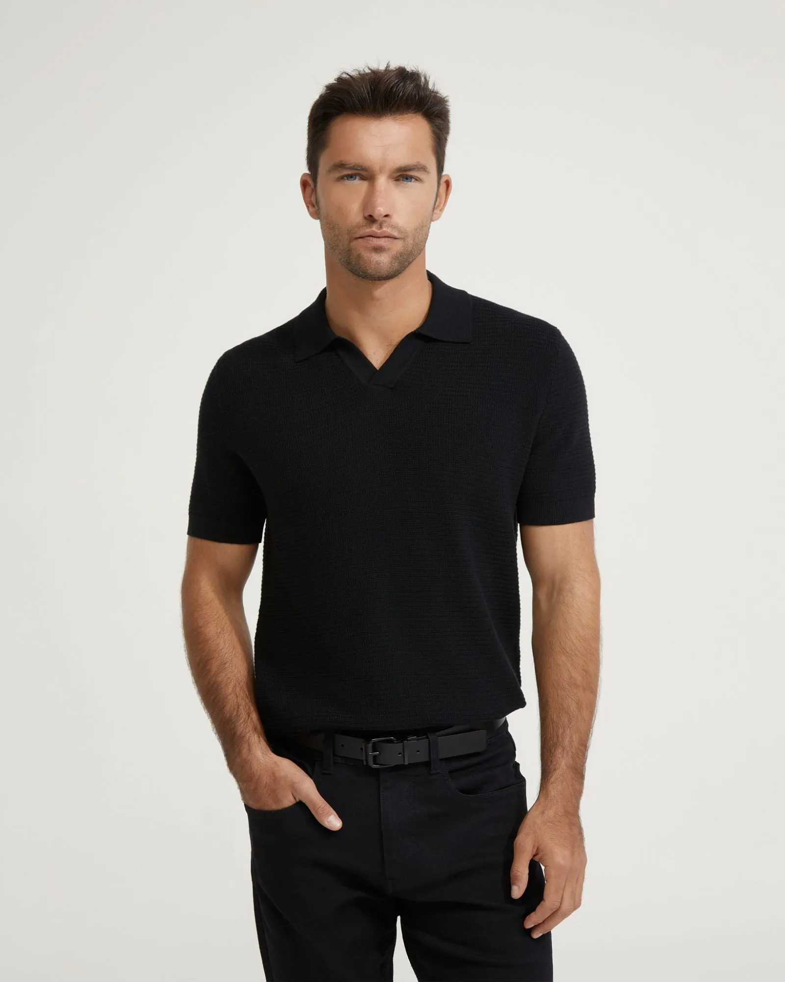 Corbin Cotton Knitted Polo