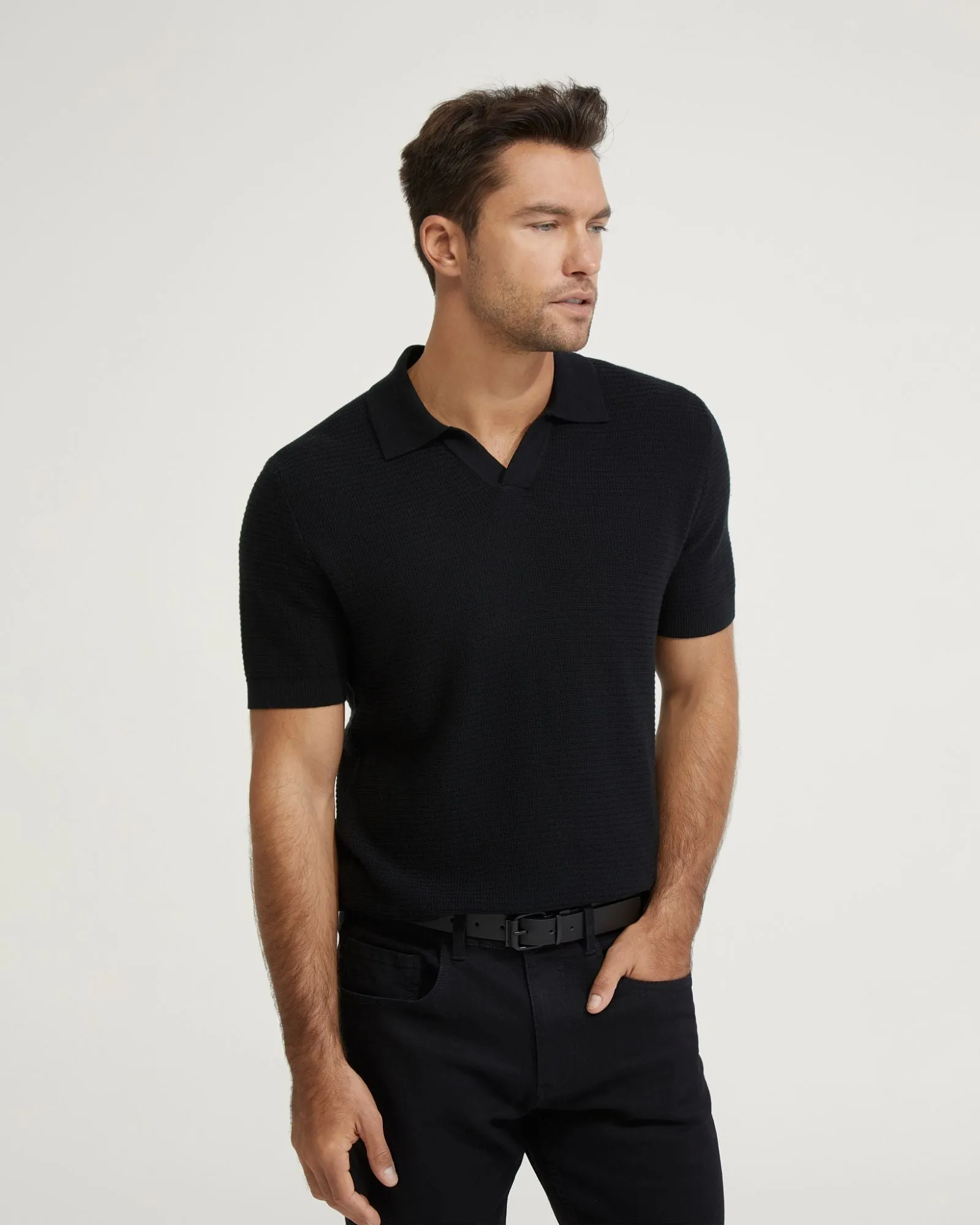 Corbin Cotton Knitted Polo