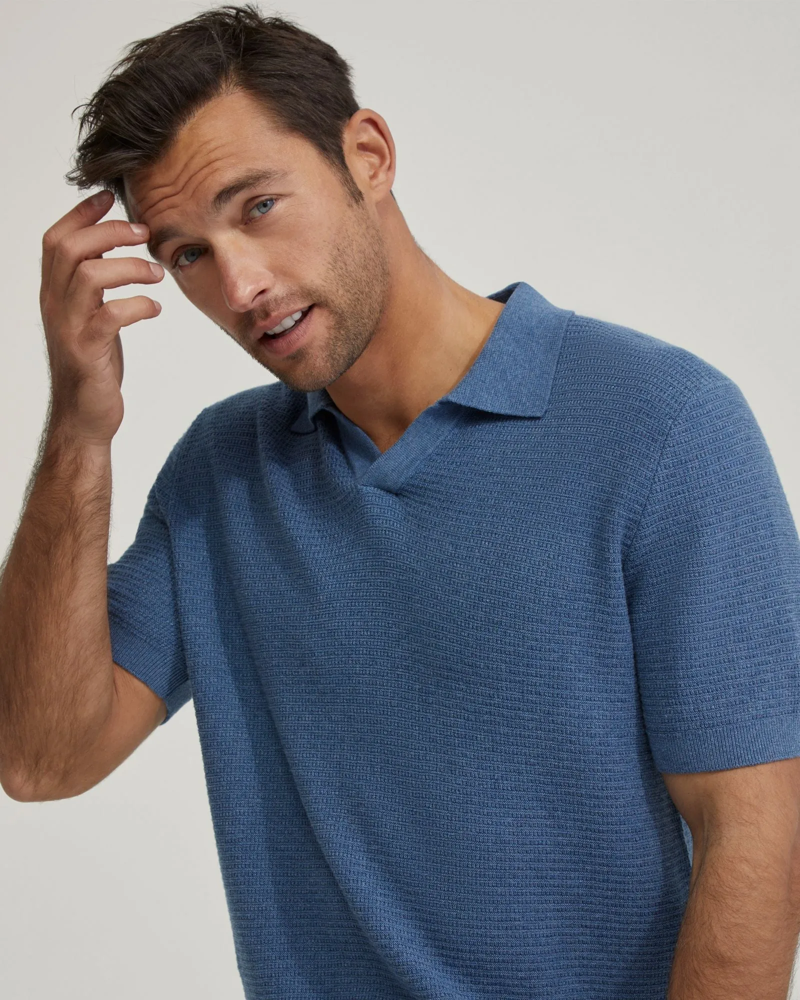 Corbin Cotton Knitted Polo