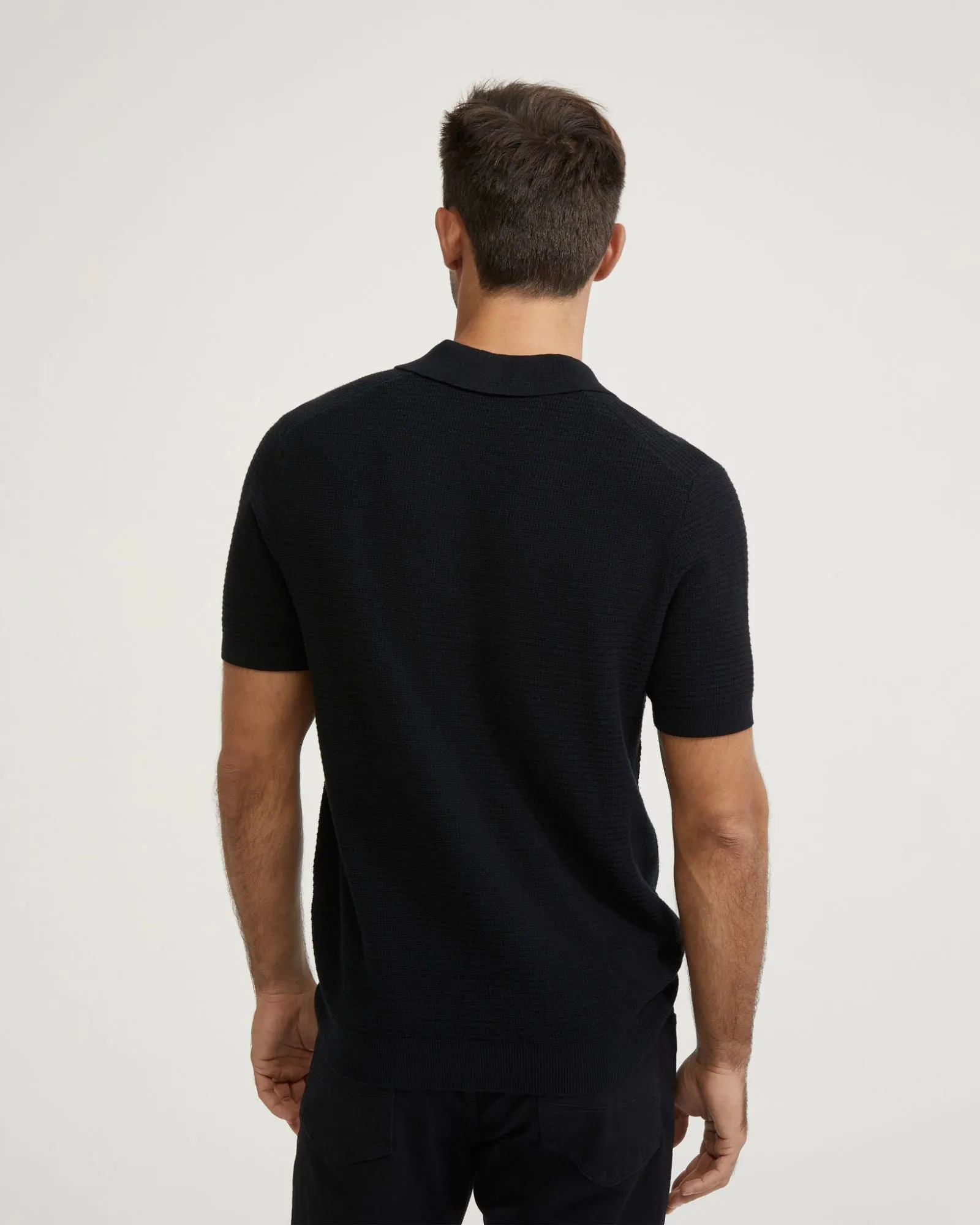 Corbin Cotton Knitted Polo