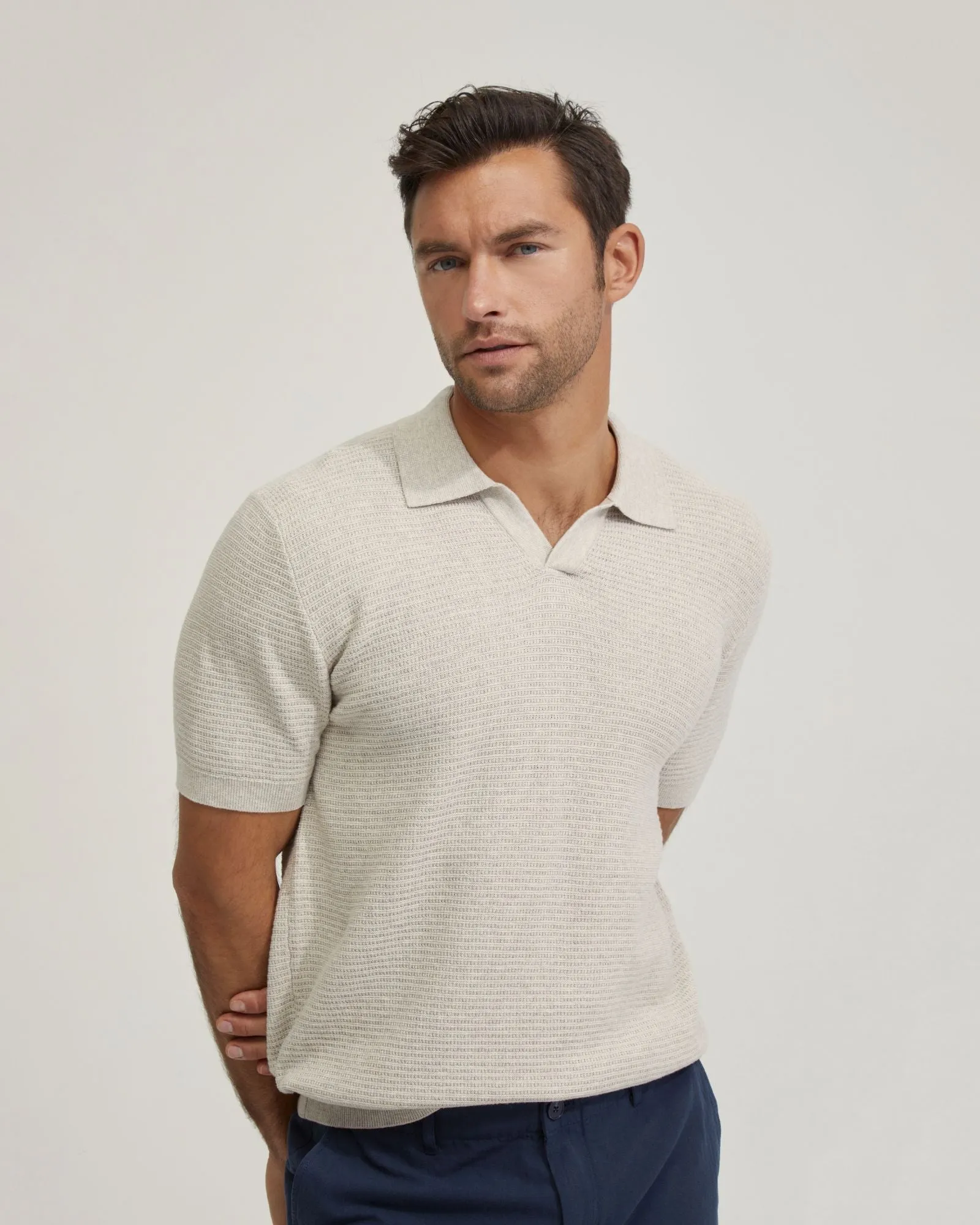 Corbin Cotton Knitted Polo