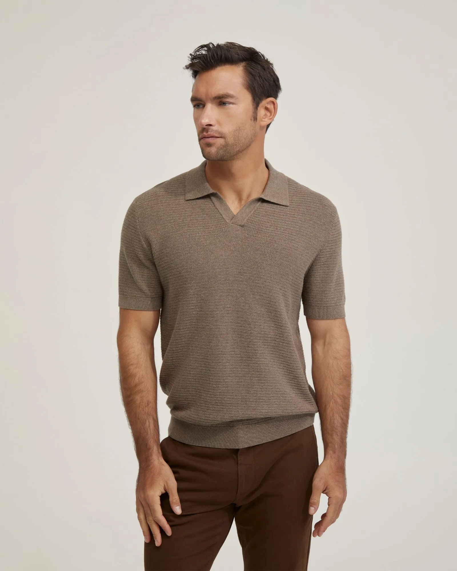 Corbin Cotton Knitted Polo