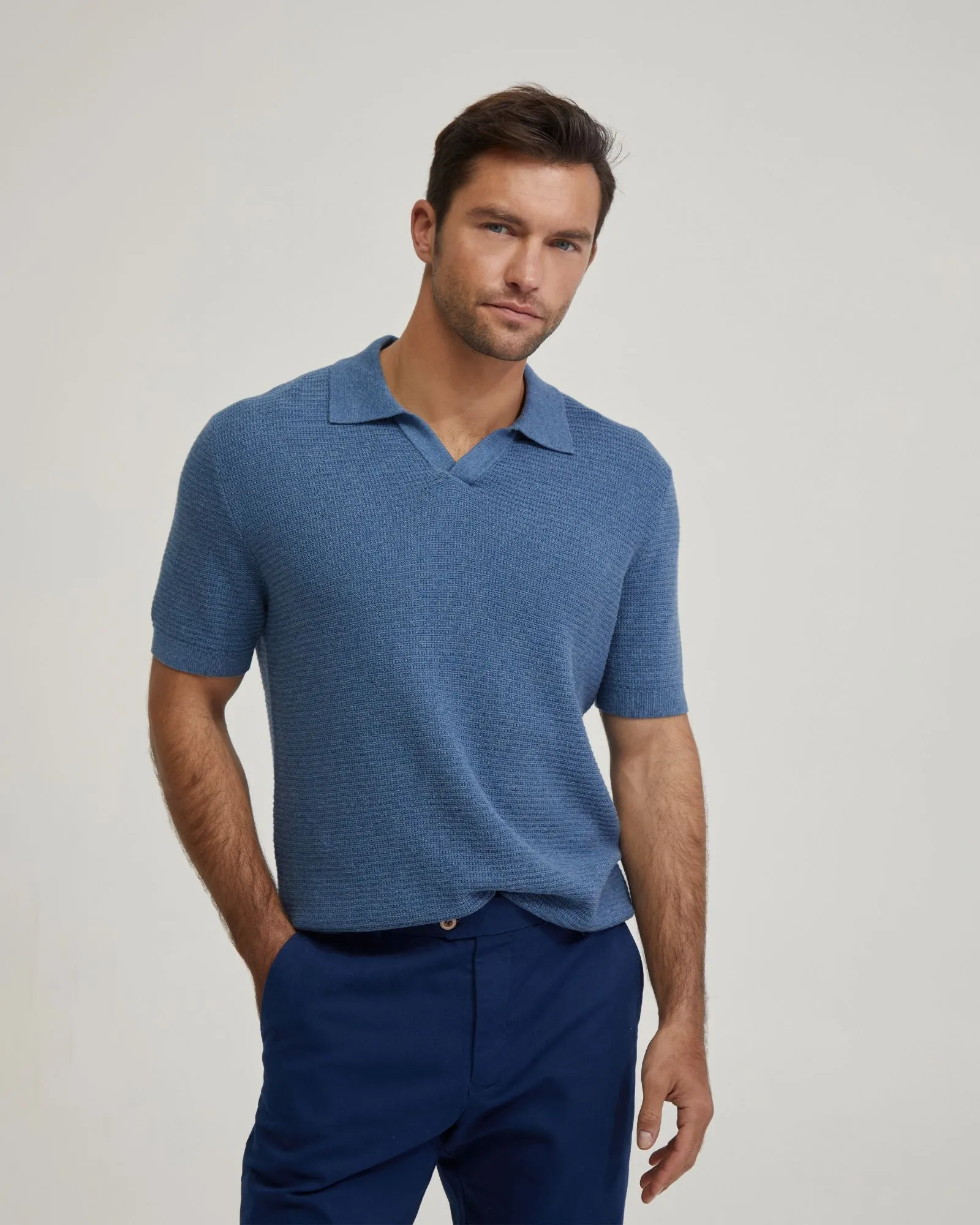 Corbin Cotton Knitted Polo