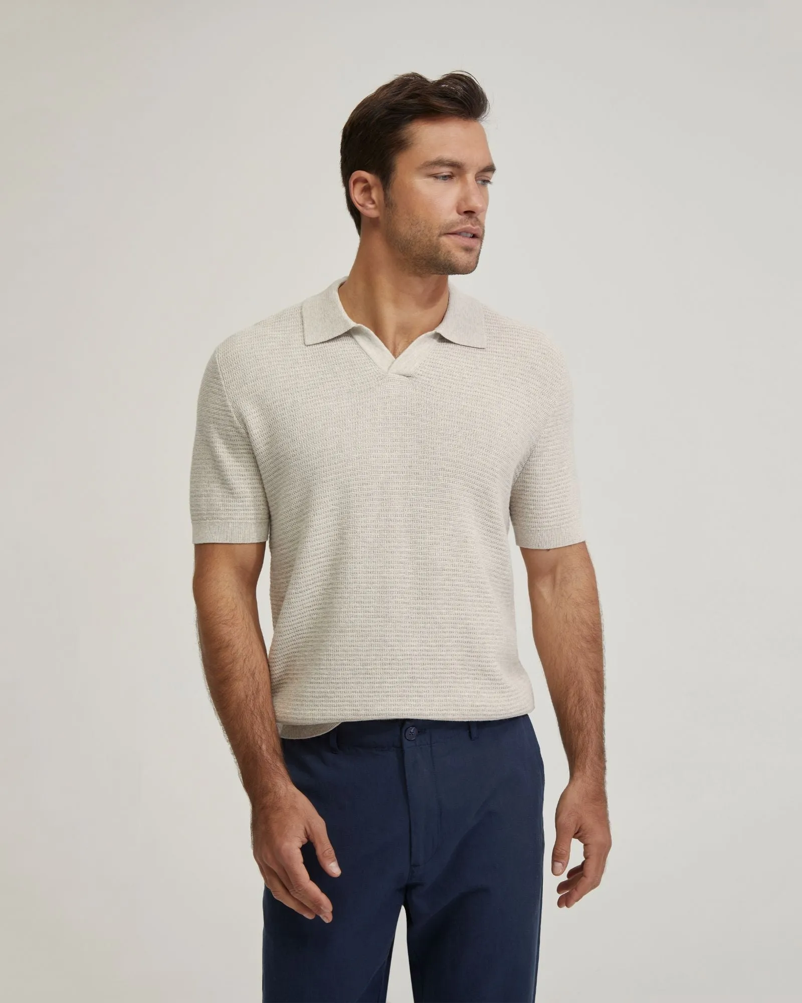 Corbin Cotton Knitted Polo