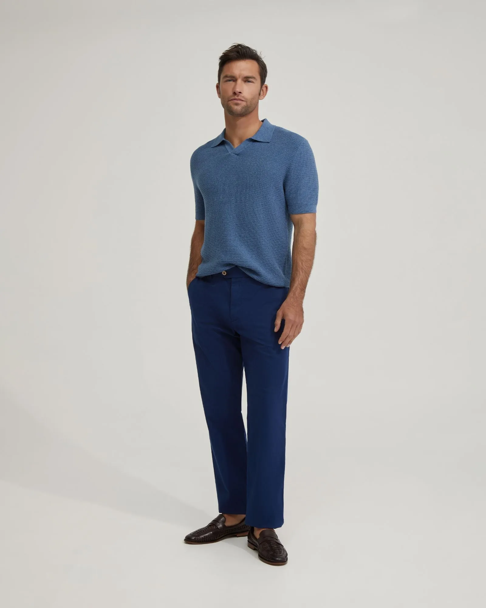 Corbin Cotton Knitted Polo