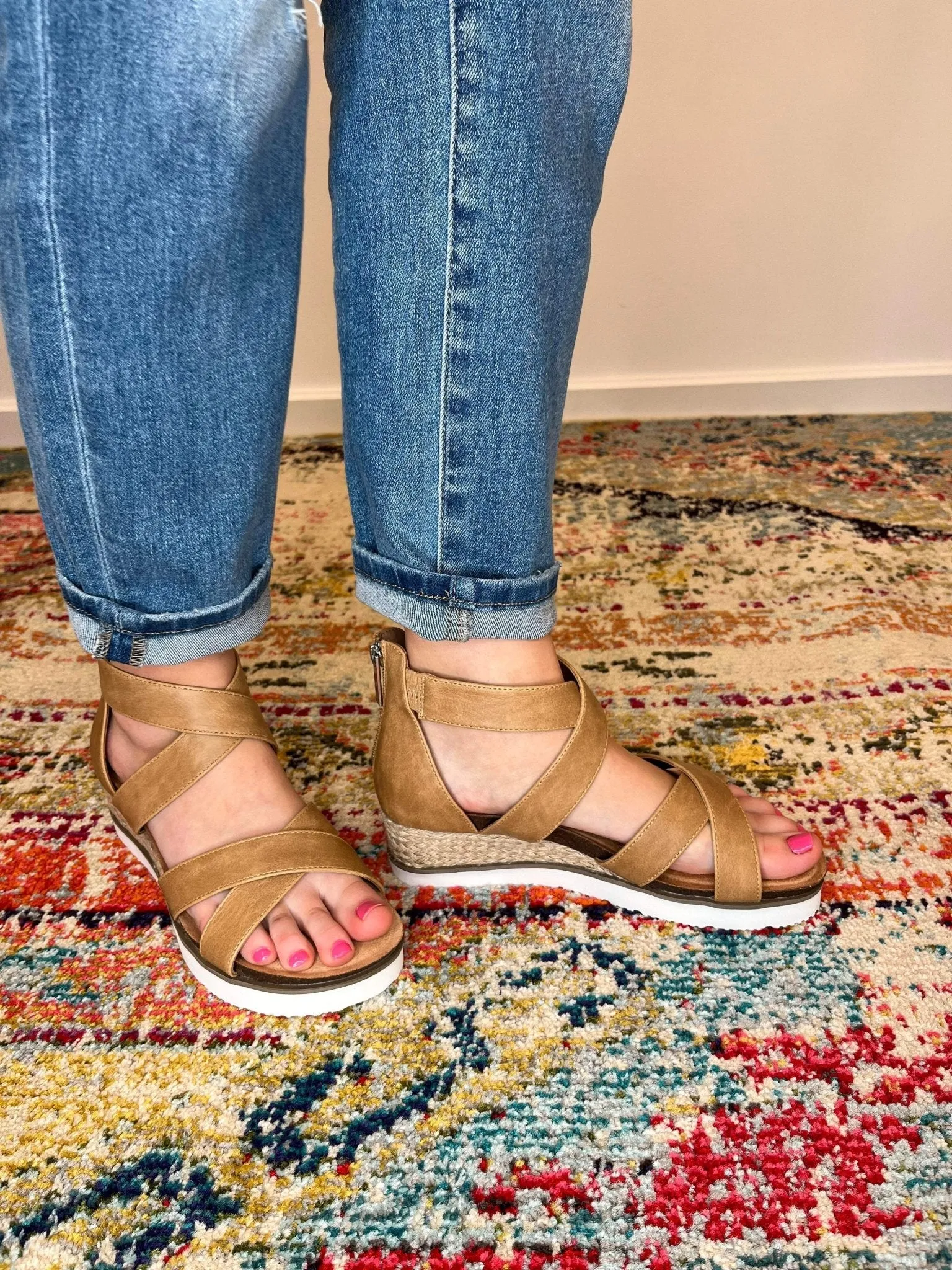 Corky's Footwear Double Dutch Sandal - Caramel
