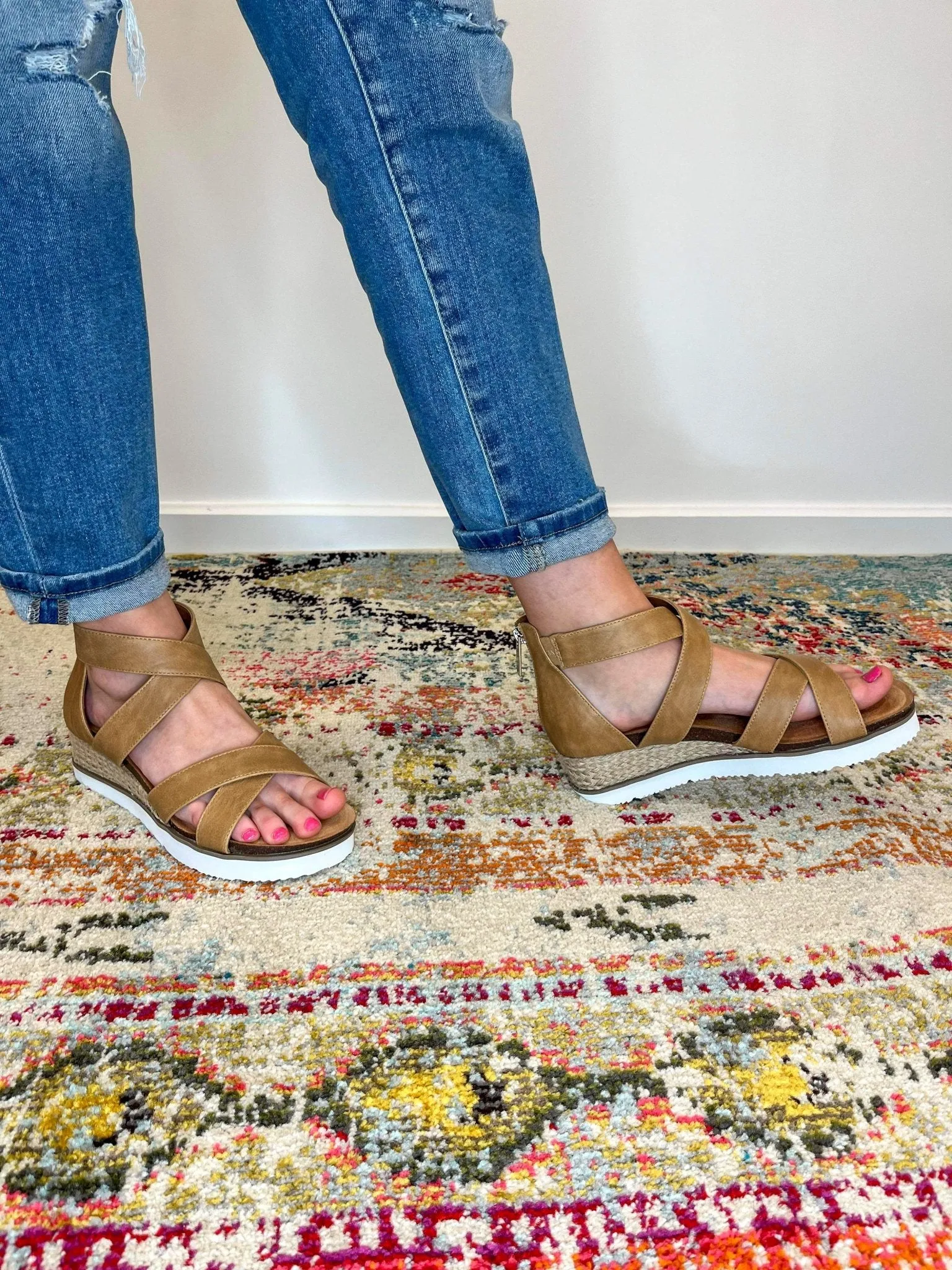 Corky's Footwear Double Dutch Sandal - Caramel