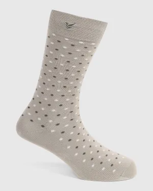 Cotton Grey Printed Socks - Vika