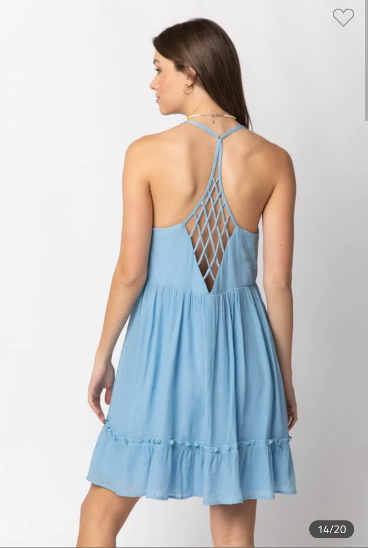 Criss Cross Back Sun Dress ( 3 color options)