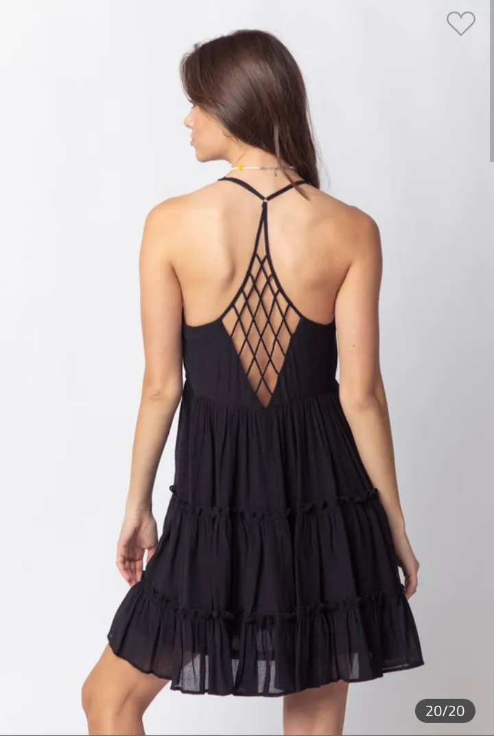 Criss Cross Back Sun Dress ( 3 color options)