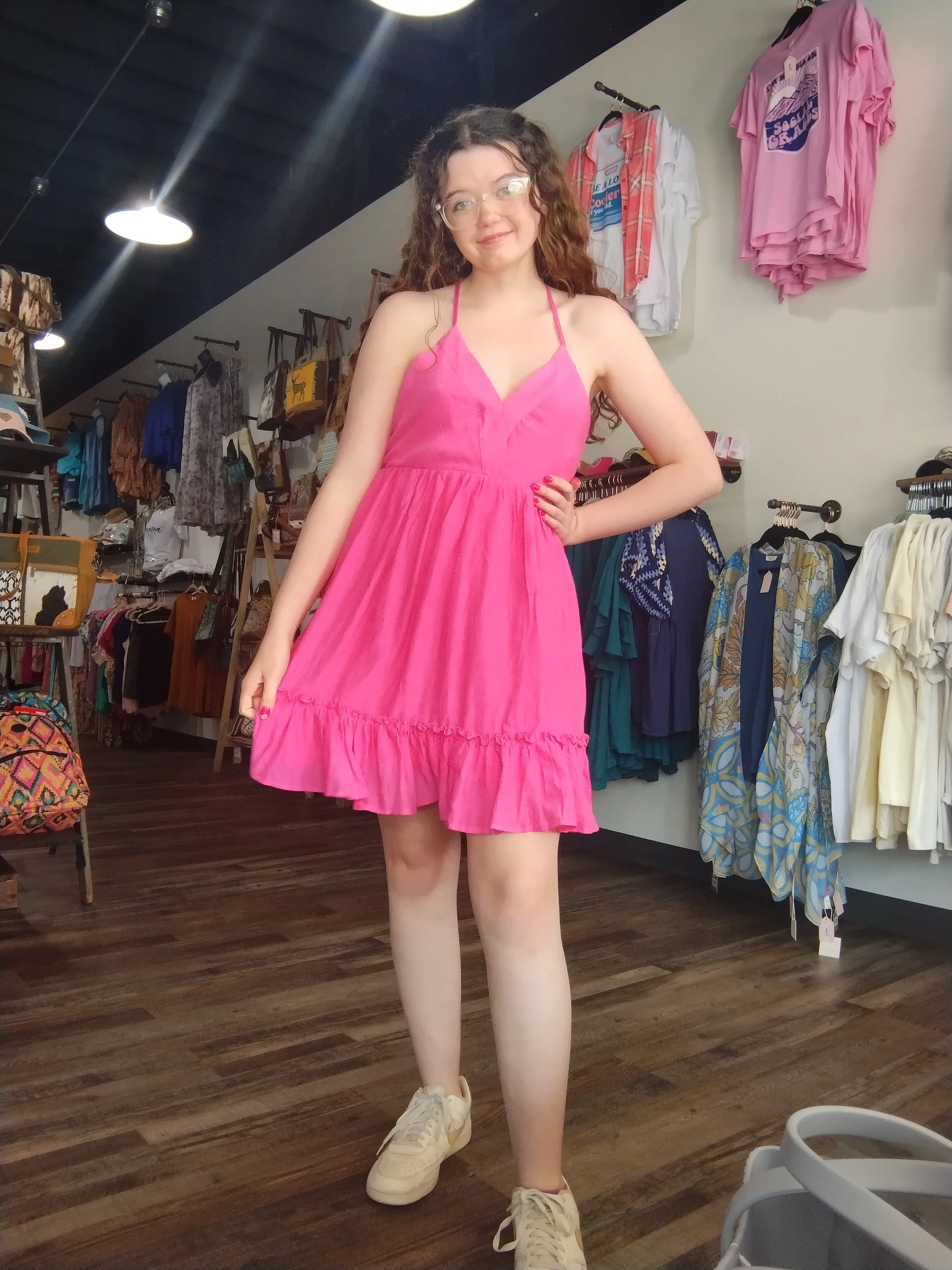 Criss Cross Back Sun Dress ( 3 color options)