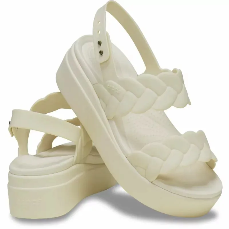 Crocs Brooklyn Woven Low Wedge - Dew