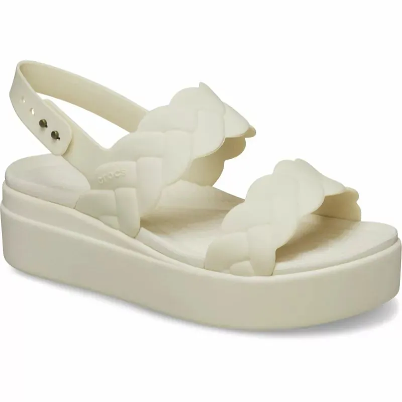 Crocs Brooklyn Woven Low Wedge - Dew