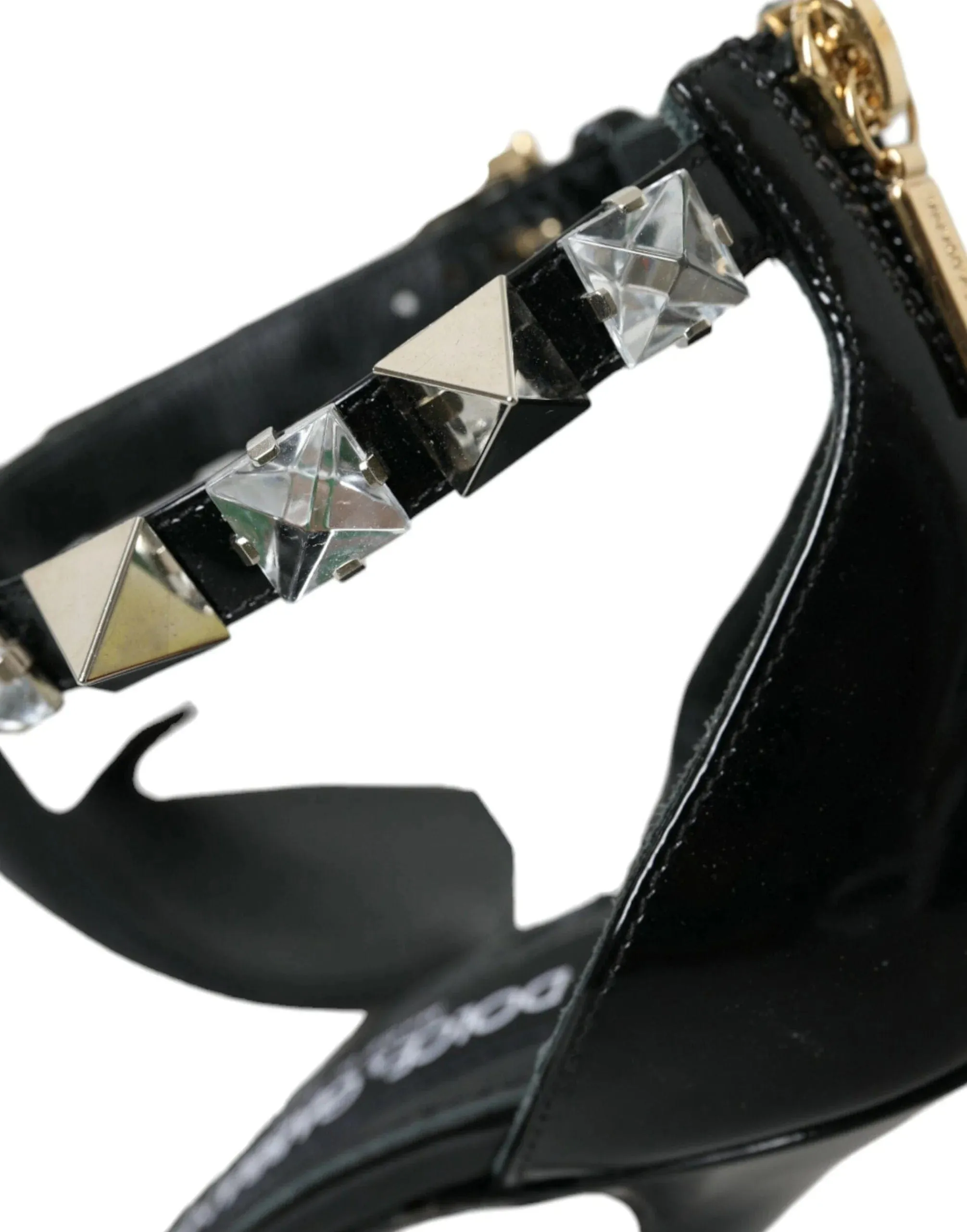 Crystal Embellished Ankle Strap Sandals